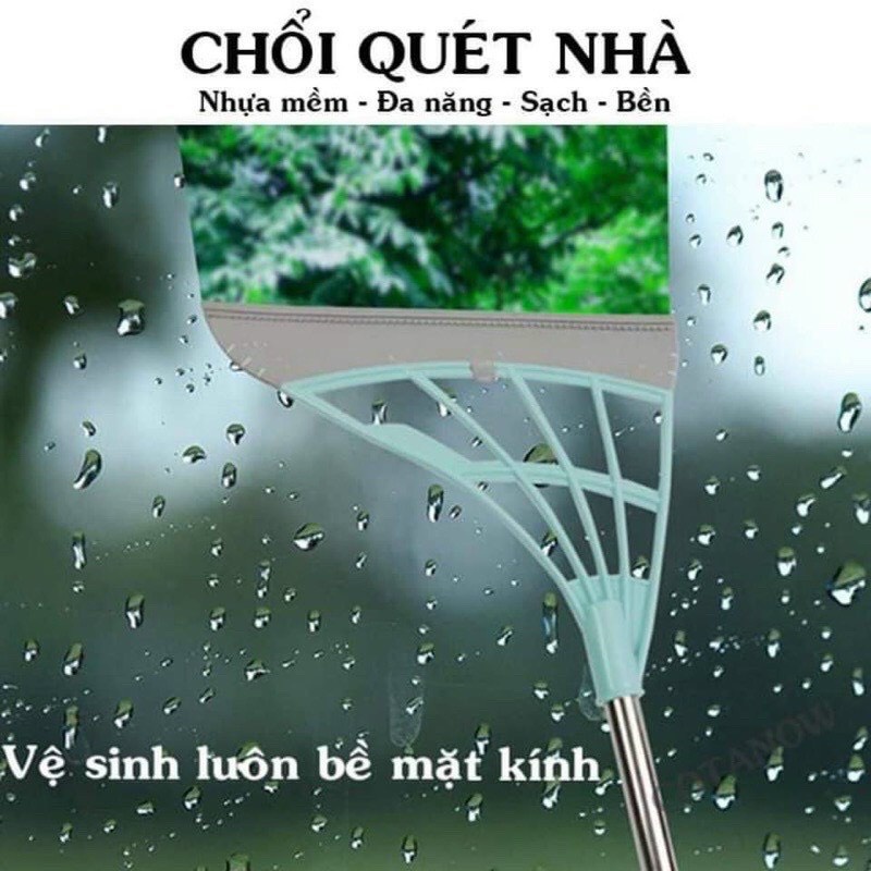 Chổi Quét Sàn Kèm Gạt Nước Đầu Chổi Bằng Silicon