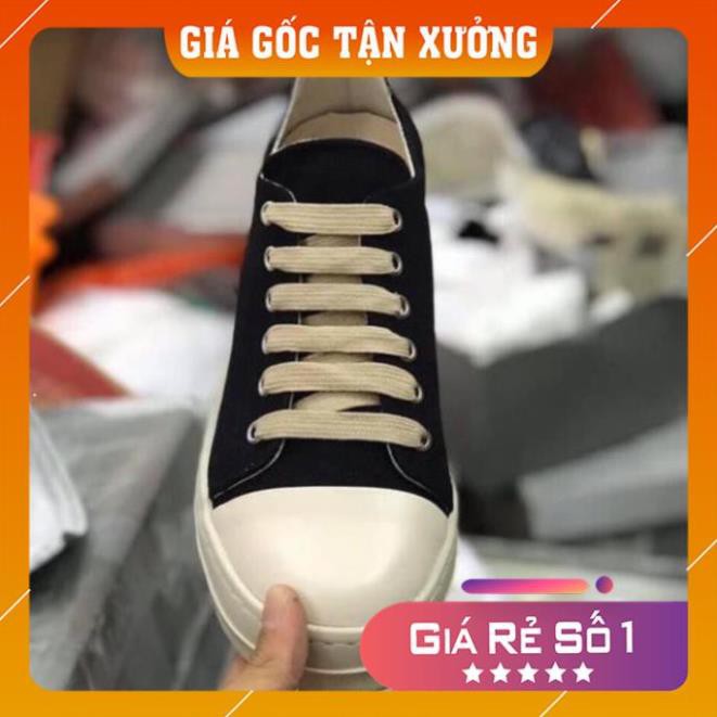 [ 💝 GIÁ SALE] Giày rick owen cổ thấp 🌟 R🔥E🔥P 1:1 VN đế thơm Full box + Bill