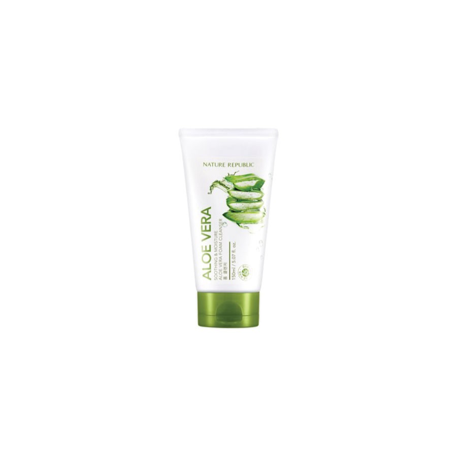 Sữa rửa mặt Lô hội NATURE REPUBLIC Soothing & Moisture Aloe Vera Foam Cleanser 30ml