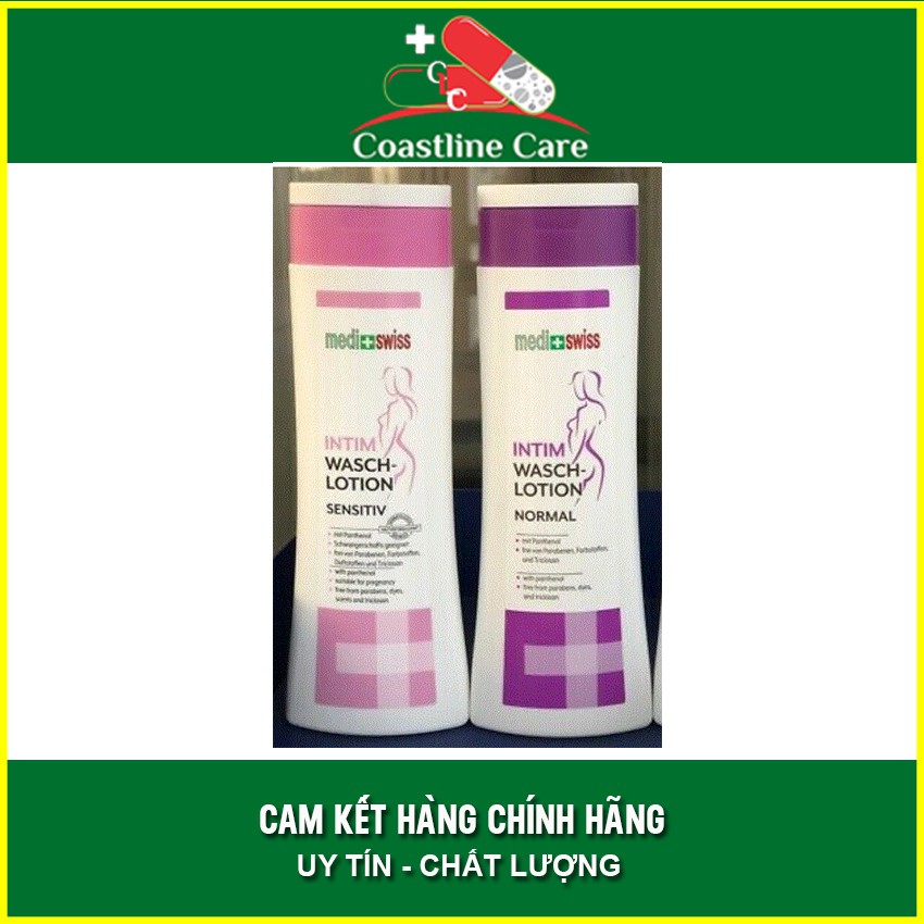 Dung dịch vệ sinh Medi+Swiss Intim Waschlotion Sensitiv / Normal Nhập Khẩu Đức