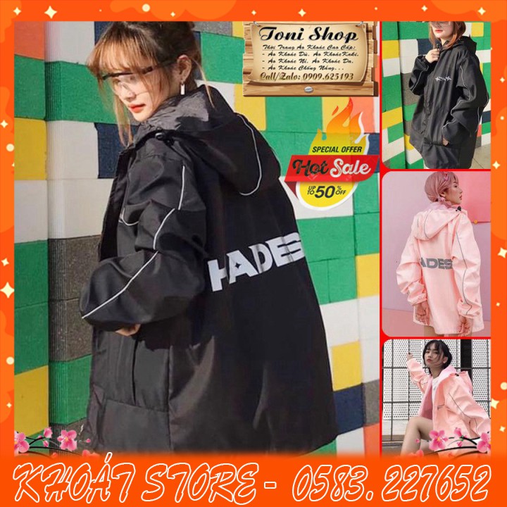 ÁO KHOÁC DÙ 2 Lớp Hades (M1720 - Phối Line Nhỏ) (KHOÁT STORE)