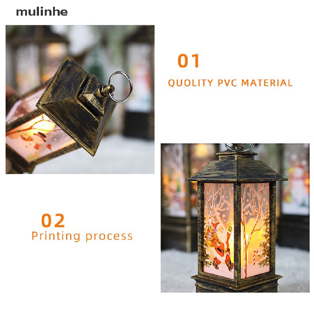 Đèn LED Treo Trang Trí Giáng Sinh Hình Ông Già Noel Tuần Lộc