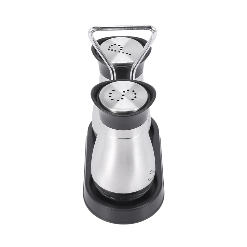 Bộ Bình Lắc Muối Tiêu Đáy Thủy Tinh 4 inch 4 inch x 6 inch x 2 inch 4 Oz Chất Lượng Cao