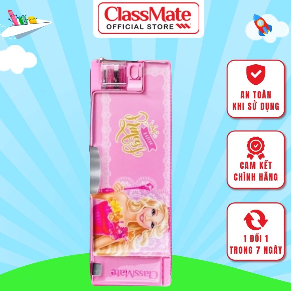 Hộp Bút Nam Châm Học Sinh In Hình Công Chúa CLASSMATE Chất Liệu Nhựa Cao Cấp, Màu Sắc Tươi Sáng 20cm PB-01PR