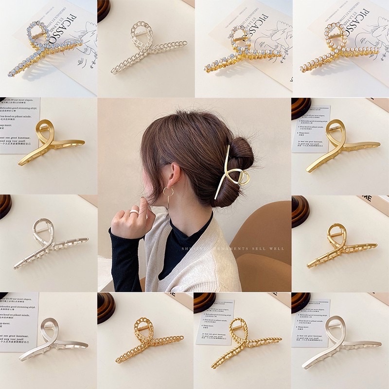 Kẹp tóc kim loại kiểu Hàn Quốc