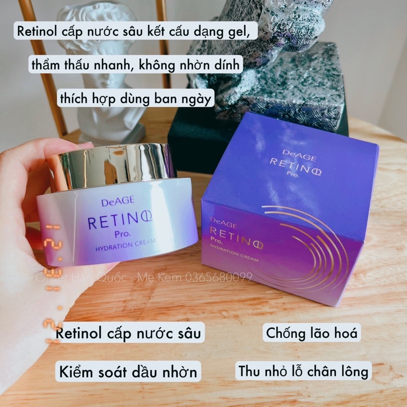 Kem dưỡng Retinol Pro Hydration Cream Deage cấp ẩm