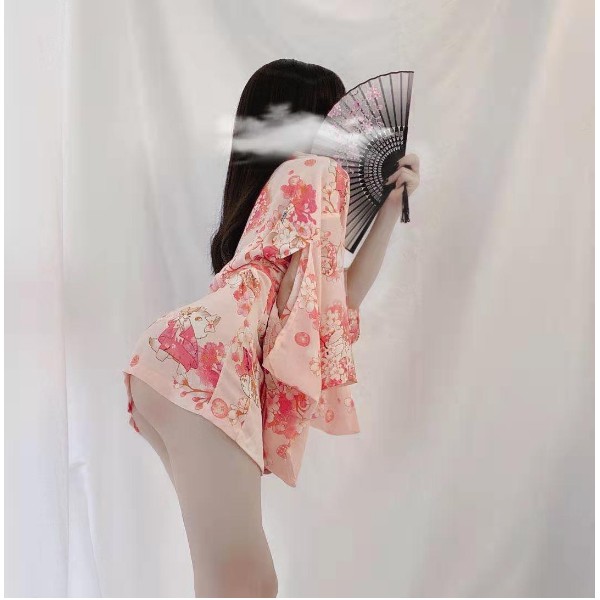 COSPLAY KIMONO HỒNG CAM SÁNG DA SEXY GỢI CẢM | BigBuy360 - bigbuy360.vn