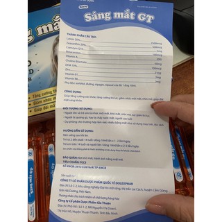 siro sáng mắt GT