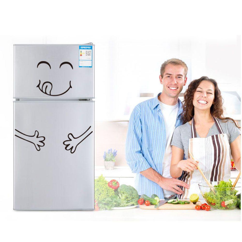 Miếng Dán Trang Trí Tủ Lạnh In Chữ Nghệ Thuật Độc Đáo