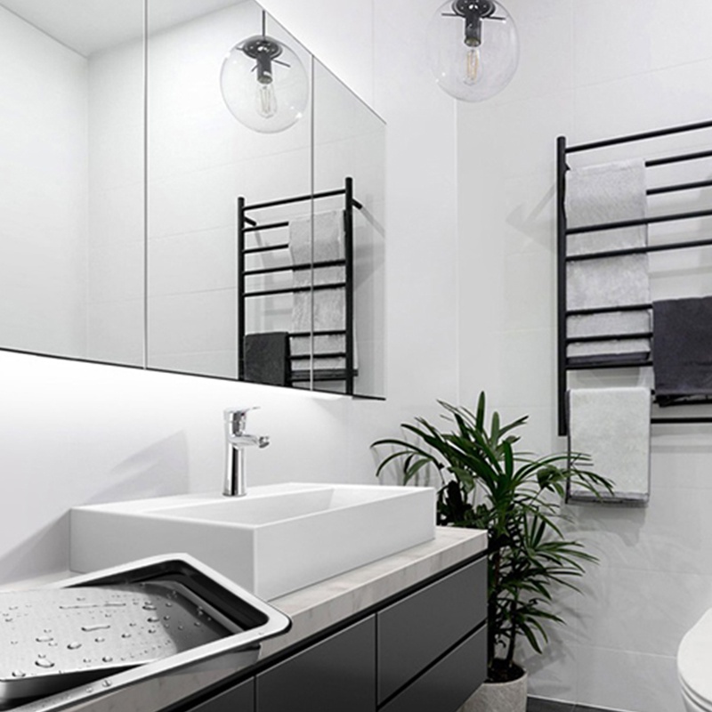 Nắp Đậy Thùng Rác Bằng Thép Không Gỉ Tiện Dụng Cho Nhà Bếp