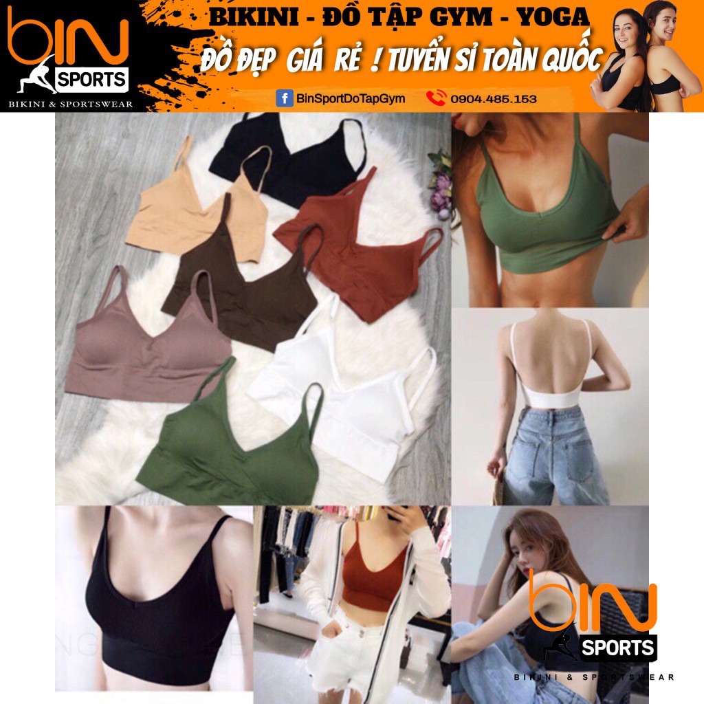 Áo Bra Thun Gân Hở Lưng, Khoét Lưng Chữ U Siêu Mát AL001 [ Hỗ Trợ Đổi Trả Miễn Phí | BigBuy360 - bigbuy360.vn