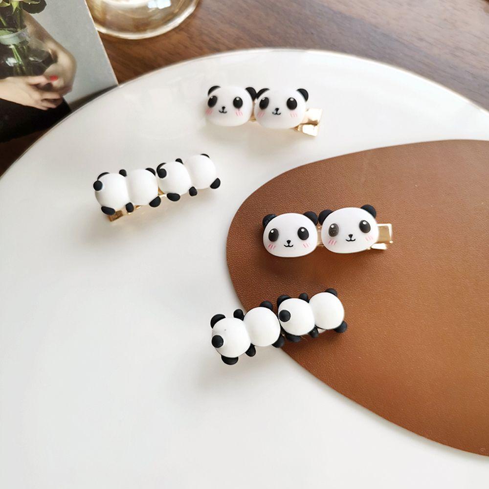 NICKOLAS Kẹp Tóc Hình Gấu Trúc Dễ Thương