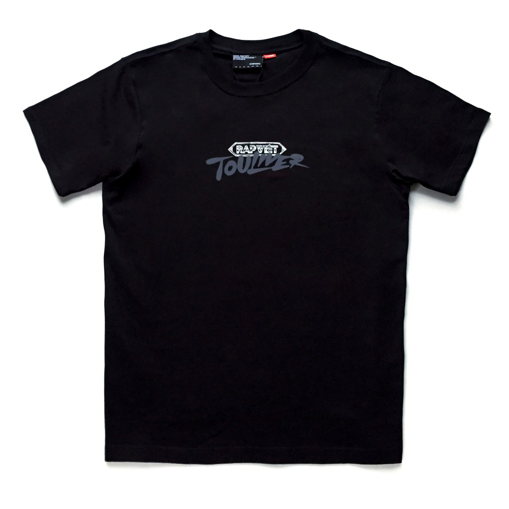 Áo Thun Rap Việt Touliver Cotton Màu Đen Tay Ngắn Unisex - chính hãng VieSHOP