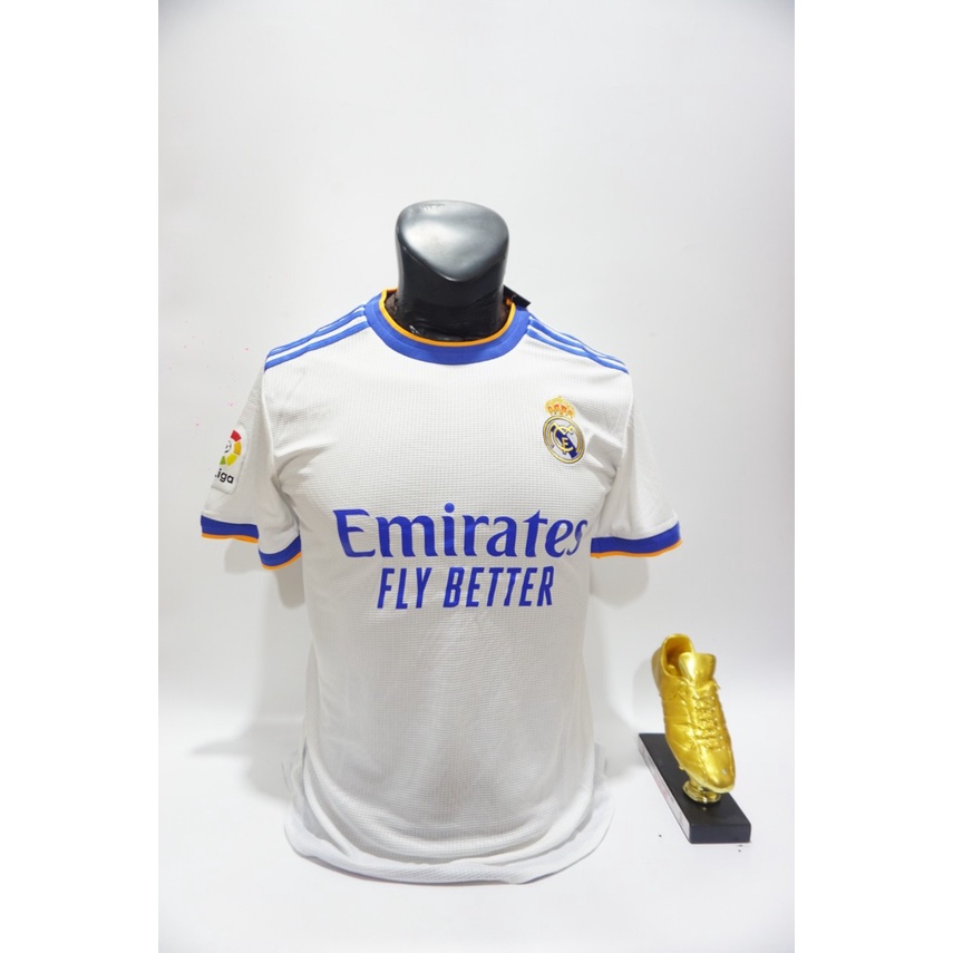 bộ quần áo bóng đá Real madrid vải Thái 2021 2022, áo đá banh clb Real trắng 2021 2022