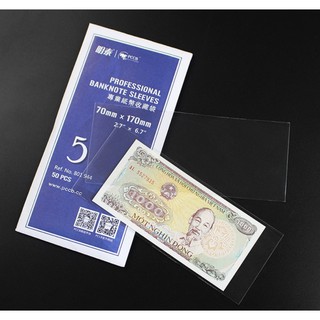 [CHẤT LƯỢNG] Túi / Phơi nilong đựng tiền giấy của PCCB , kích thước 7x17cm , SIZE 5, 50 miếng/túi