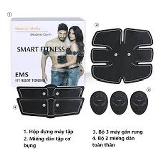 Bộ 3 Miếng Dán Tập Cơ Bụng 6 Múi