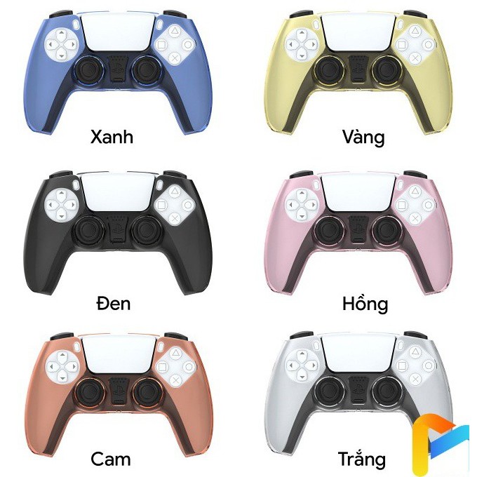 Vỏ ốp nhựa cứng trong suốt bảo vệ cho tay cầm PS5