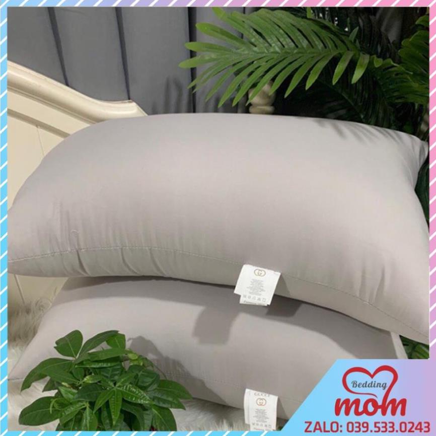 Bộ 2 Gối thương hiệu Gucci lông vũ , gối gucci lông vũ nhân tạo êm mềm căng phổng kích thước 48x74cm