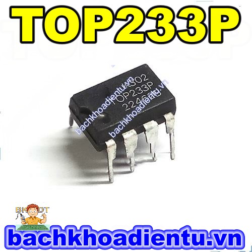 IC nguồn TOP233P chính hãng.