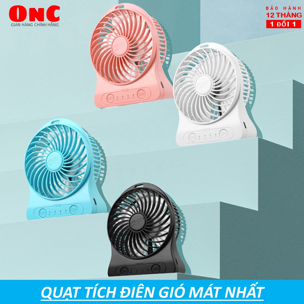 Quạt cầm tay mini gió Siêu Mát Storm F95 sạc Type-C pin lâu - Bảo hành 15 tháng