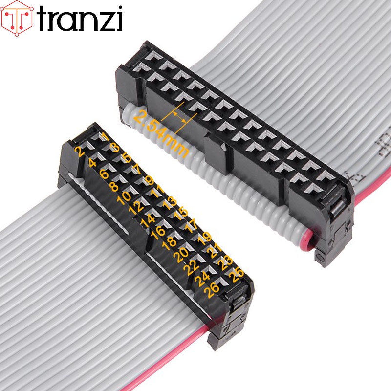 Dây cắm header 2.54mm IDE IDC 2x13P 25cm dập 2 đầu - túi 1 cái