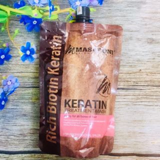 Dầu hấp ủ tóc phục hồi chuyên sâu masaroni keratin treatment mask 500ml
