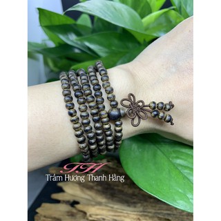 Chuỗi hạt( Vòng tay) Trầm Hương 4ly 216 hạt