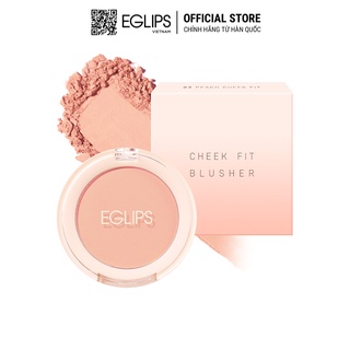 Phấn má dạng nén Eglips Cheek Fit Blusher 4g - 03 Peach Cheek Fit