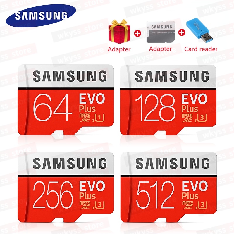 Thẻ Nhớ Samsung Evo Plus 16GB 32GB 64GB 128GB 256GB 512GB 1024GB Micro SD