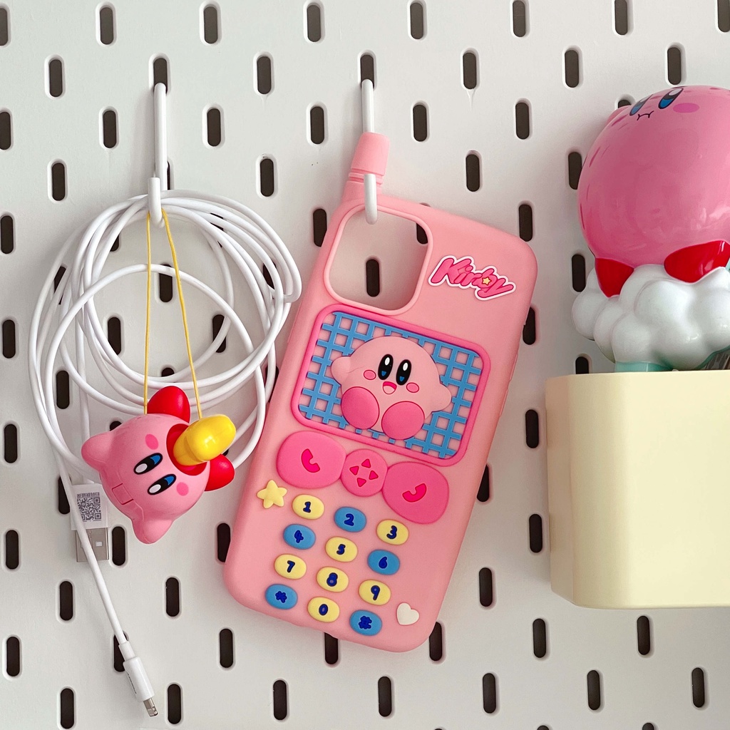 Ốp Điện Thoại Silicone Mềm Chống Sốc In Hình Pinky Kirby 3D Cho IPhone 13 12 Pro MAX 11 Pro MAX 7P 8P 7 8 Plus XS MAX XR X