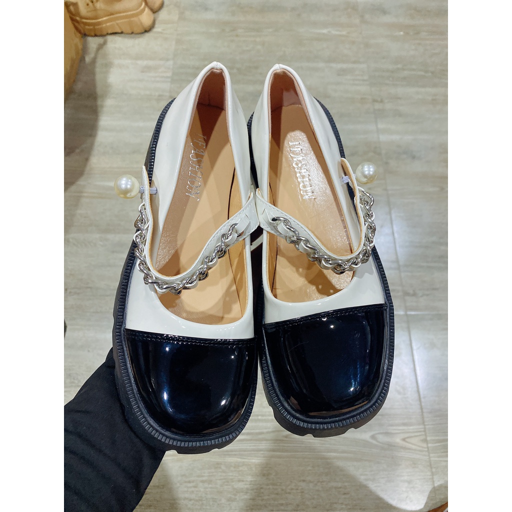 Giày Mary Janes dáng hot trend quai đính hạt mã 329