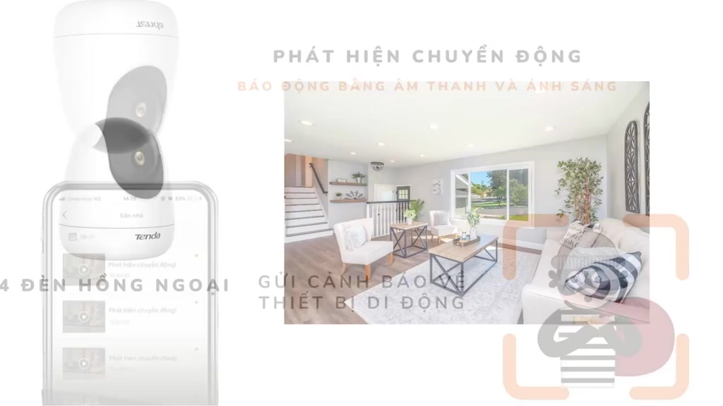 Camera Wifi Trong Nhà Tenda CP3 / CP6 Độ phân giải 1080P/2K xoay 360° - Hãng phân phối chính thức | BigBuy360 - bigbuy360.vn