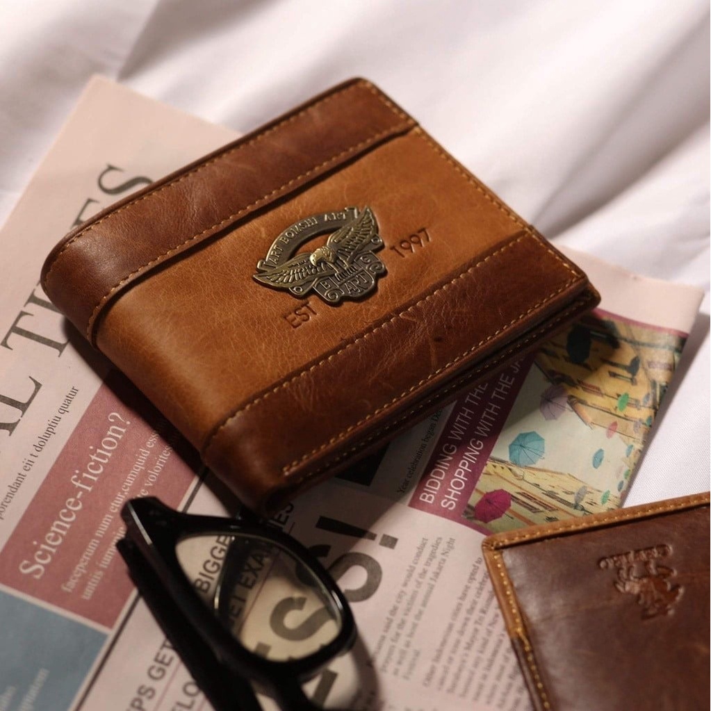 Ví Nam Da Bò Sáp Nối Mexico Họa Tiết Đồng Đúc -Da Bò Loại 1 Bảo Hành 12Tháng