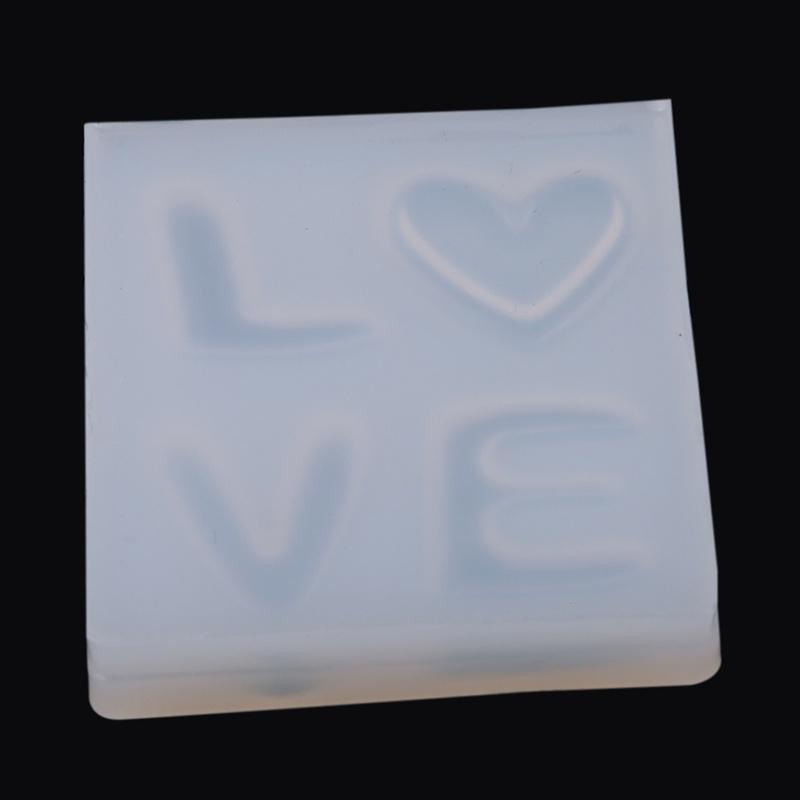 Khuôn Silicone Nhấn Bánh &amp; Socola Hình Chữ Love 3D