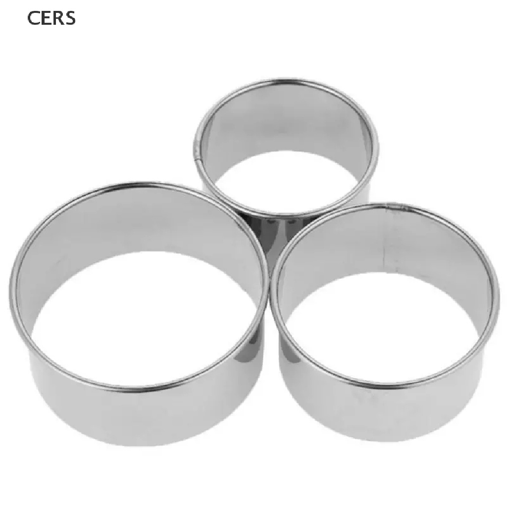 Khuôn Làm Bánh Bao Hình Tròn Bằng Thép Không Gỉ 3 Kích Cỡ RS