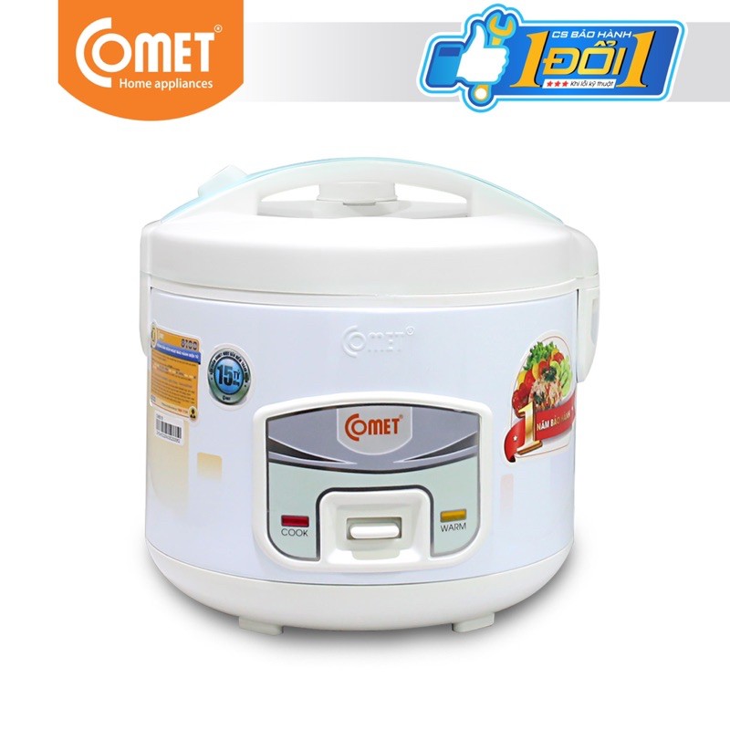 [Mã ELHADEV giảm 4% đơn 300K] Nồi cơm điện nắp gài 1.8L Comet CM8018