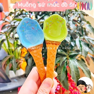 Muỗng sứ cây kem múc đồ ăn