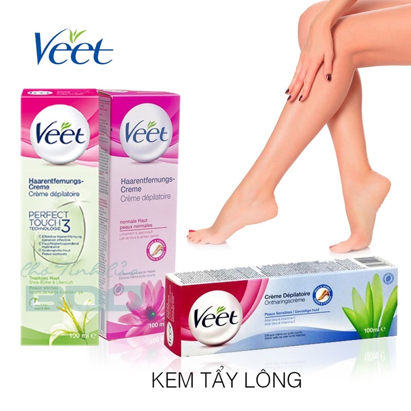 Kem tẩy lông Veet cho da nhạy cảm ( không đau )