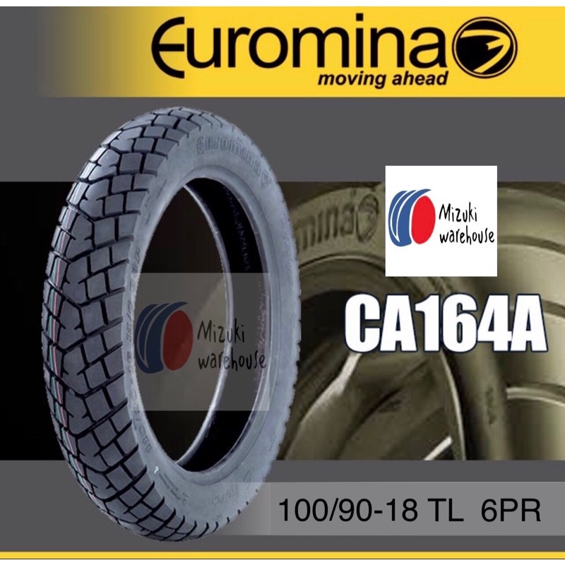 Vỏ ( Lốp) địa hình hỗn hợp 100/90-18 Tubeless cho Cào Cào, GZ150, EN150 Euromina ( Hàng XK Đạt E4 Châu Âu )