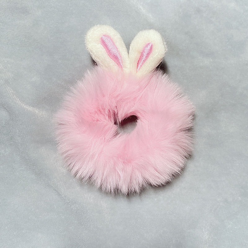 Scrunchies Lông Tai Thỏ Đủ Màu Siêu Cute - Dây Cột Tóc Lông Tai Thỏ Cute Đủ Màu Ulzzang