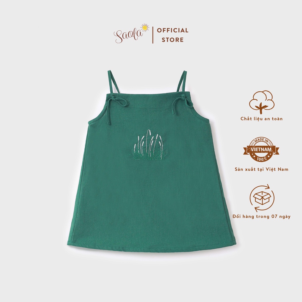 Váy Bé Gái Maxi Mùa Hè Thêu Hoa - MIA DRESS - DRL008 - SAOLA KIDS CLOTHING