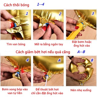 Combo set bóng trang trí sinh nhật cơ bản