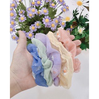 Scrunchie cột tóc Hoa Cúc Họa Mi xinh xắn