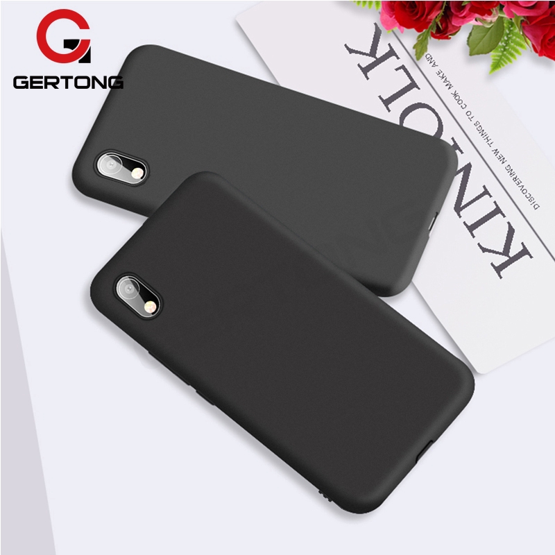 Ốp điện thoại TPU + silicon mềm màu đen nhám thời trang cho Xiaomi Redmi Note 8 7 5 Pro 5 Plus 8A 6A 5A K20