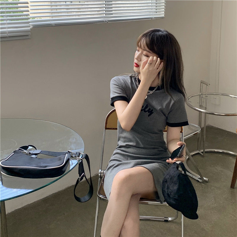 Đầm Thun Ngắn Tay Ôm Dáng Thời Trang Dành Cho Nữ