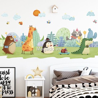 Decal dán tường con vật hoạt hình A245