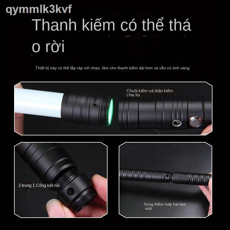 № ₪ ✁Kiếm laser chính hãng có thể thu vào Star Wars lightsaber kim loại thực lưới màu đỏ Jedi Warr
