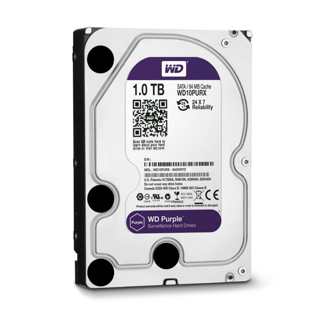 Ổ cứng HDD 1TB-Ổ cứng HDD 1TB WD (tím) camera Vĩnh Xuân-Ổ cứng