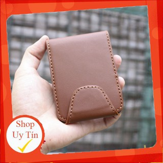 Ví sen da bò cao cấp nam nữ- bóp mini ví sen 03
