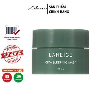 Mặt Nạ Ngủ Phục Hồi Da Laneige Cica Sleeping Mask (Xanh Lá )- 10ml